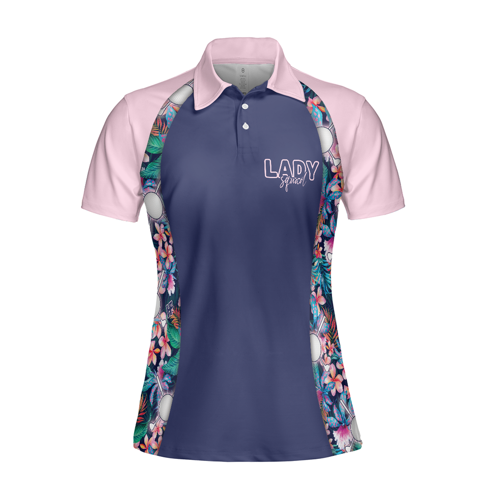Personalized Women's Golf Shirt Polo - Hawaiian Dream And Golf Short Sleeve