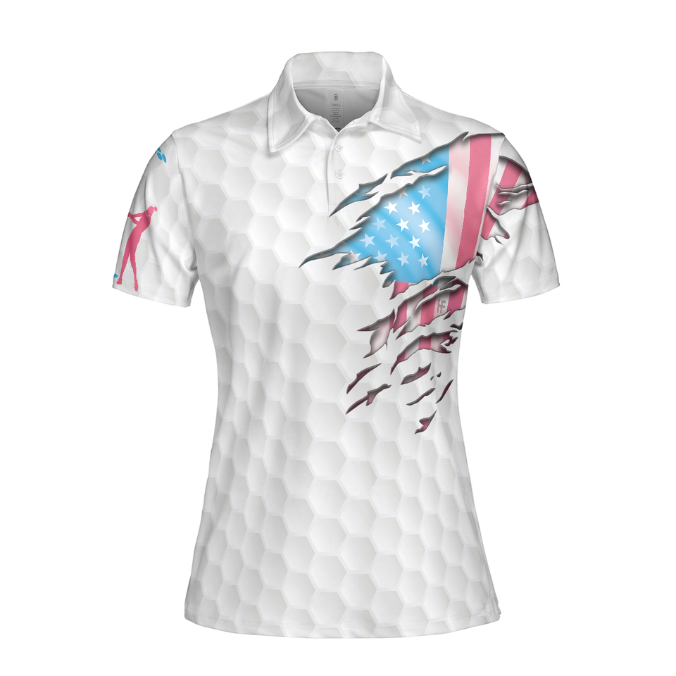 Personalized Women's Golf Shirt Polo - Just A Girl Who Loves Golf Short Sleeve
