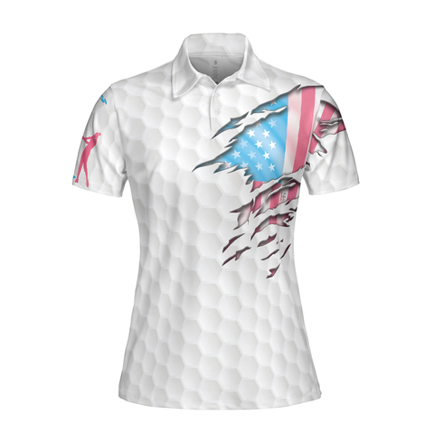 Personalized Women's Golf Shirt Polo - Just A Girl Who Loves Golf Short Sleeve