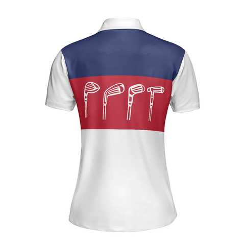 Personalized Women's Golf Shirt Polo - Lady Squad Texas Short Sleeve Golf