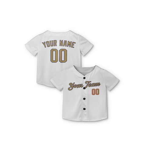 Personalized Los Angeles Fan White Baseball Jersey – New Gold Style Custom Name & Number