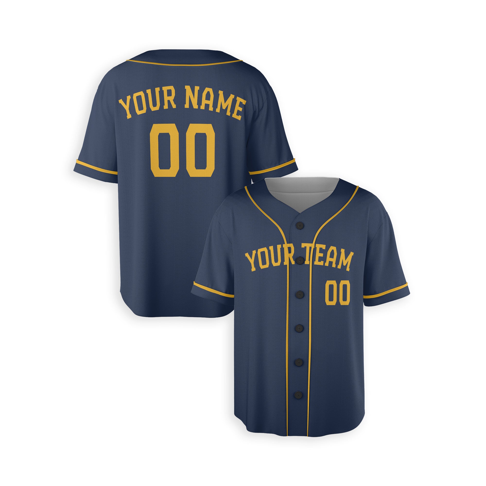 Personalized Milwaukee Fan Navy Baseball Jersey – Alternate Style Custom Name & Number
