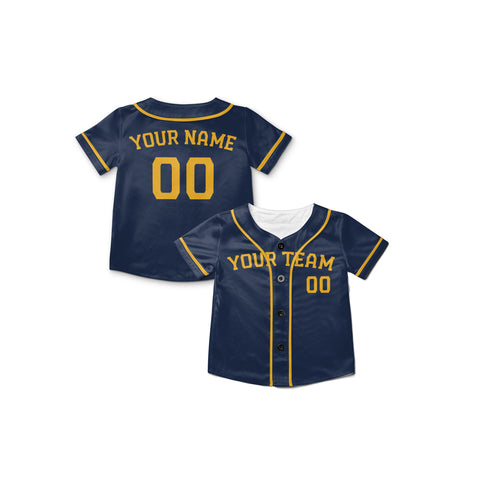 Personalized Milwaukee Fan Navy Baseball Jersey – Alternate Style Custom Name & Number