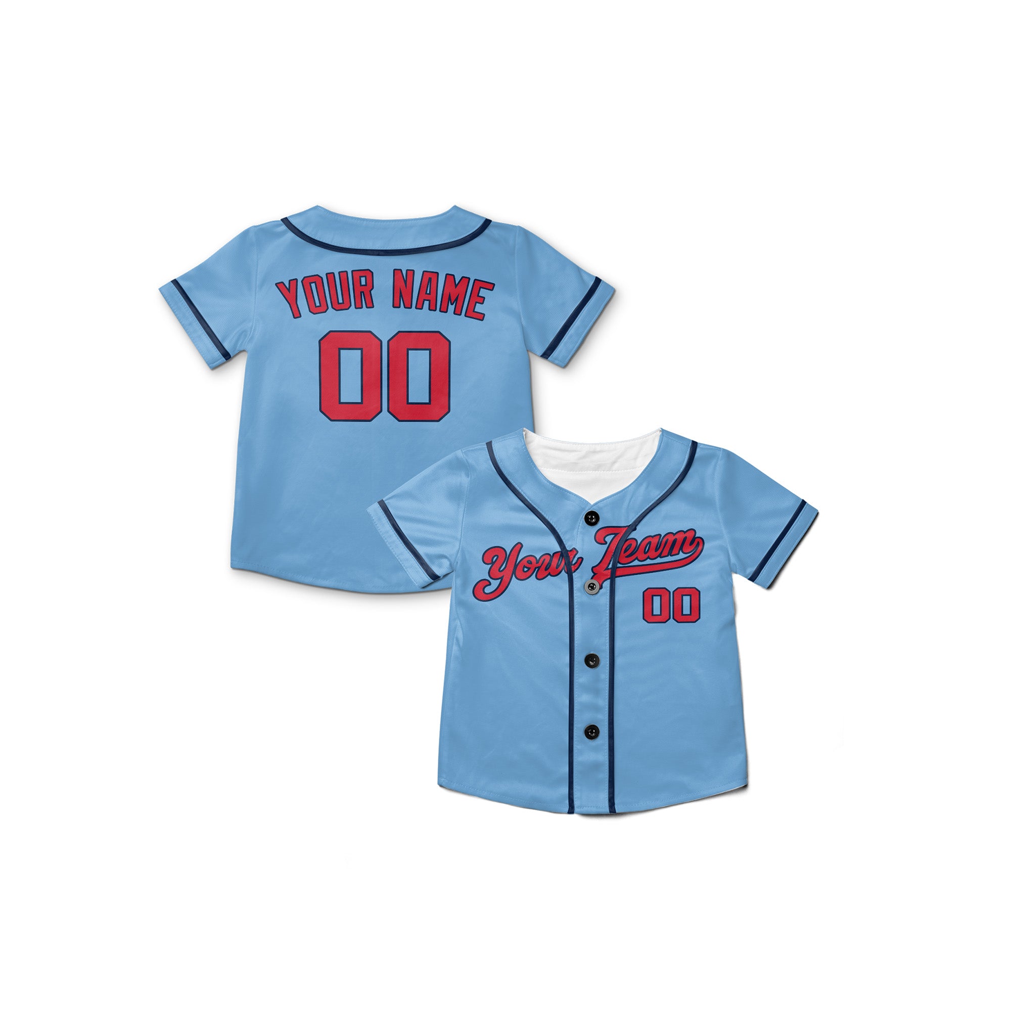 Personalized Minnesota Fan Light Blue Baseball Jersey – Heritage Style Custom Name & Number