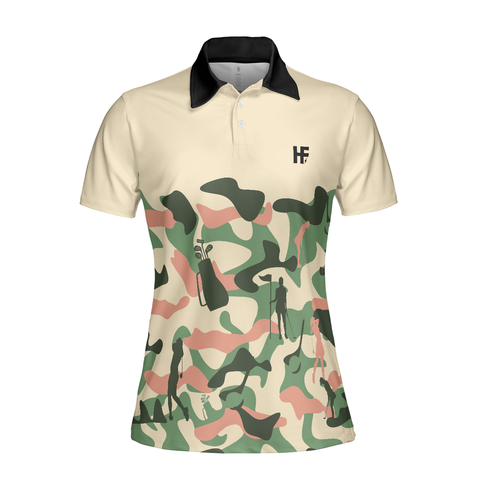 Personalized Women's Golf Shirt Polo - Texture Golf Set Short Sleeve Golf For Ladies