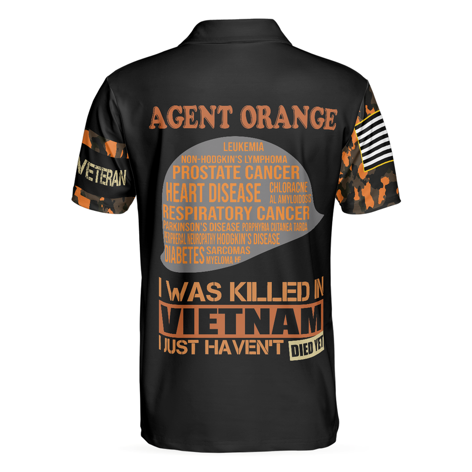 Personalized Men's Golf Shirt Polo - The War Is Over But The Battle Agent Orange Dioxin Golf