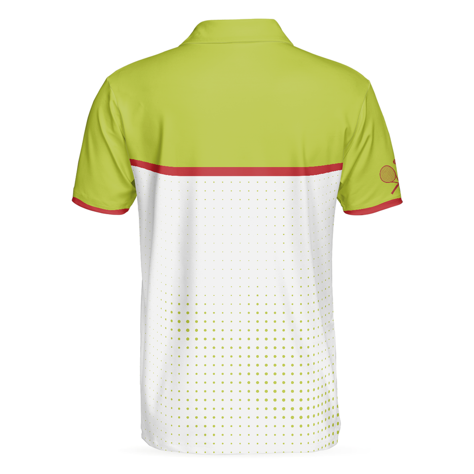 Personalized Men's Golf Shirt Polo - Weapon Of Choice Short Sleeve Tennis Racket Golf Gift