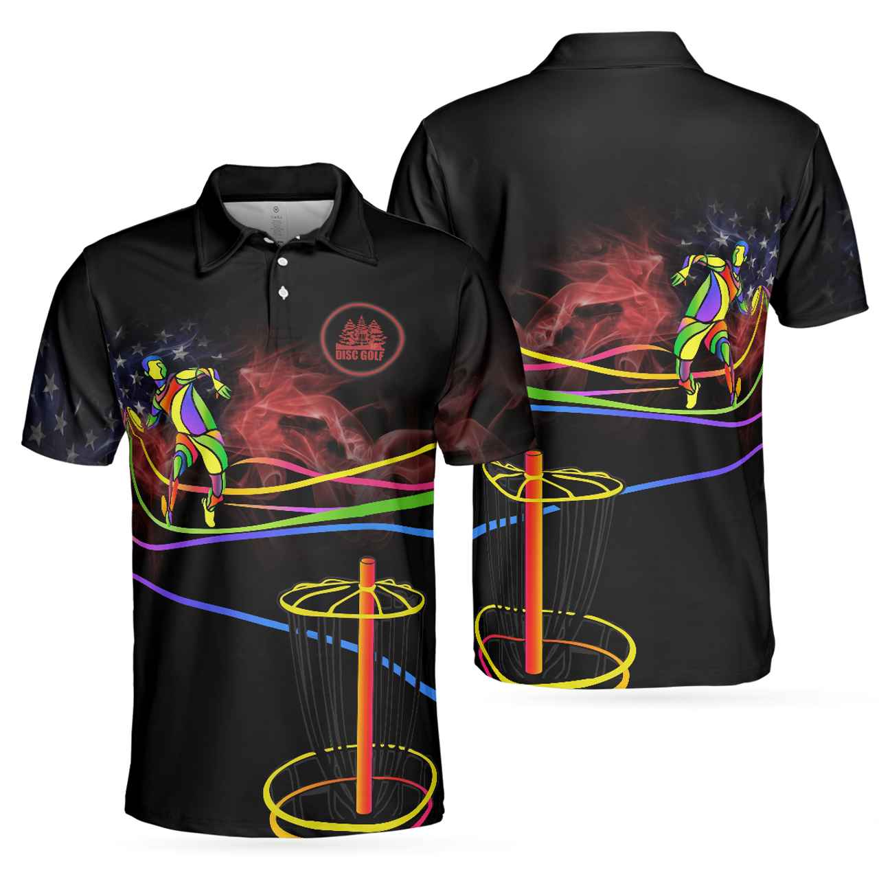 Personalized Men's Golf Shirt Polo - Disc Golf Is My Life Design Best Gift