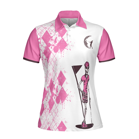 Personalized Women's Golf Shirt Polo - Never Underestimate A Who Loves Golf Born In September