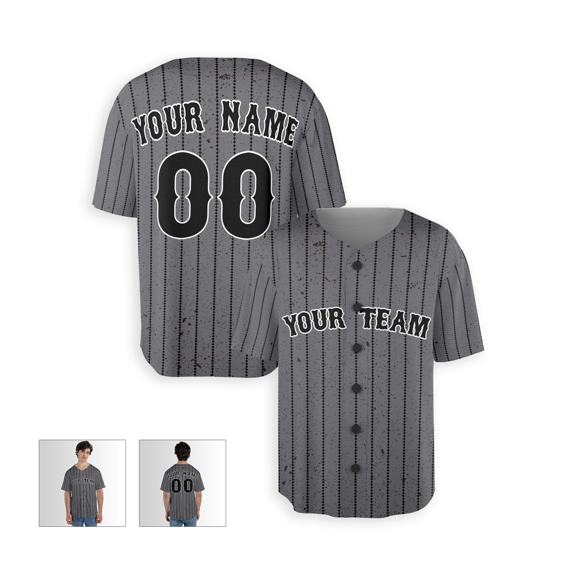 Personalized Queens NY Fan Gray Baseball Jersey – City Style Custom Name & Number