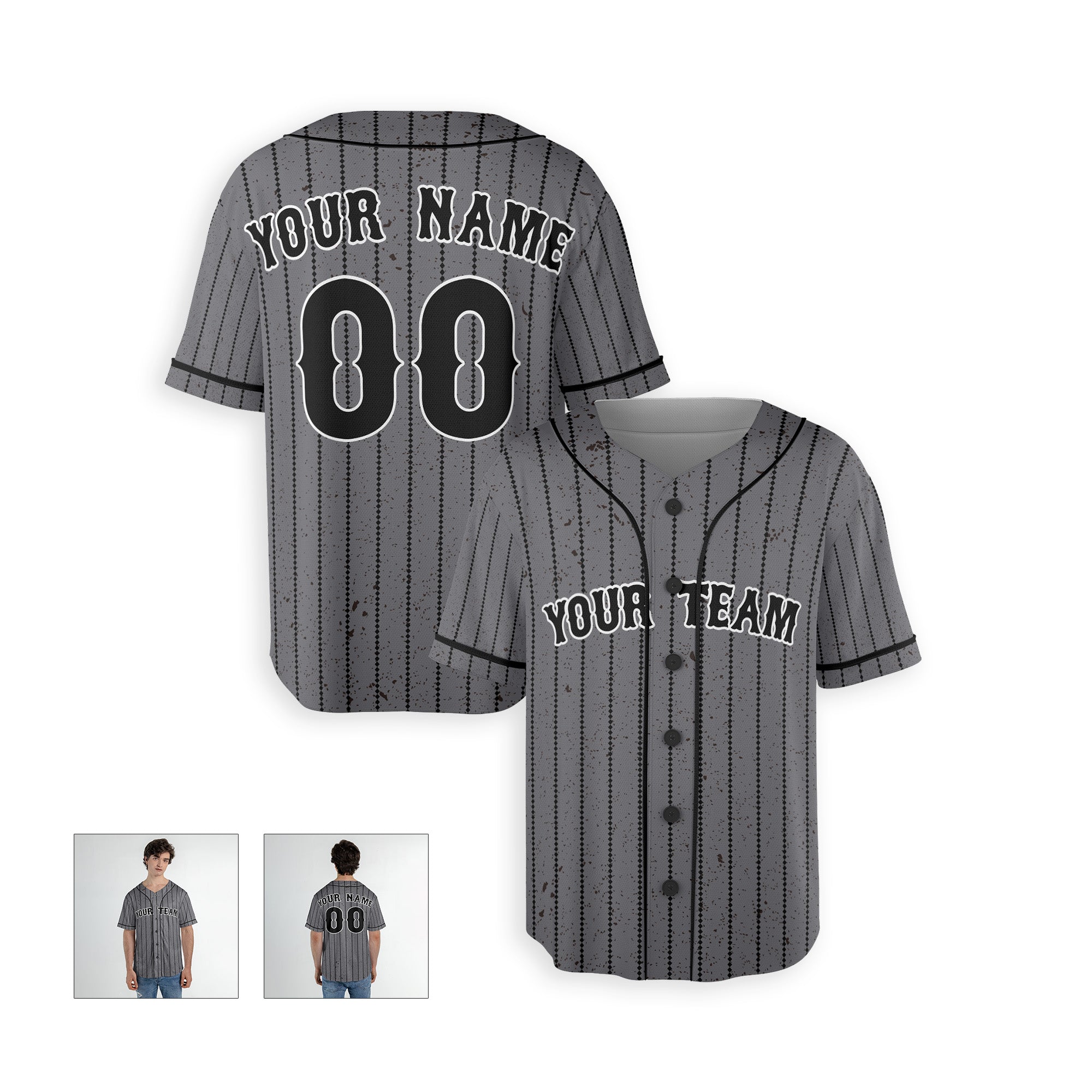 Personalized Queens NY Fan Gray Baseball Jersey – City Style Custom Name & Number