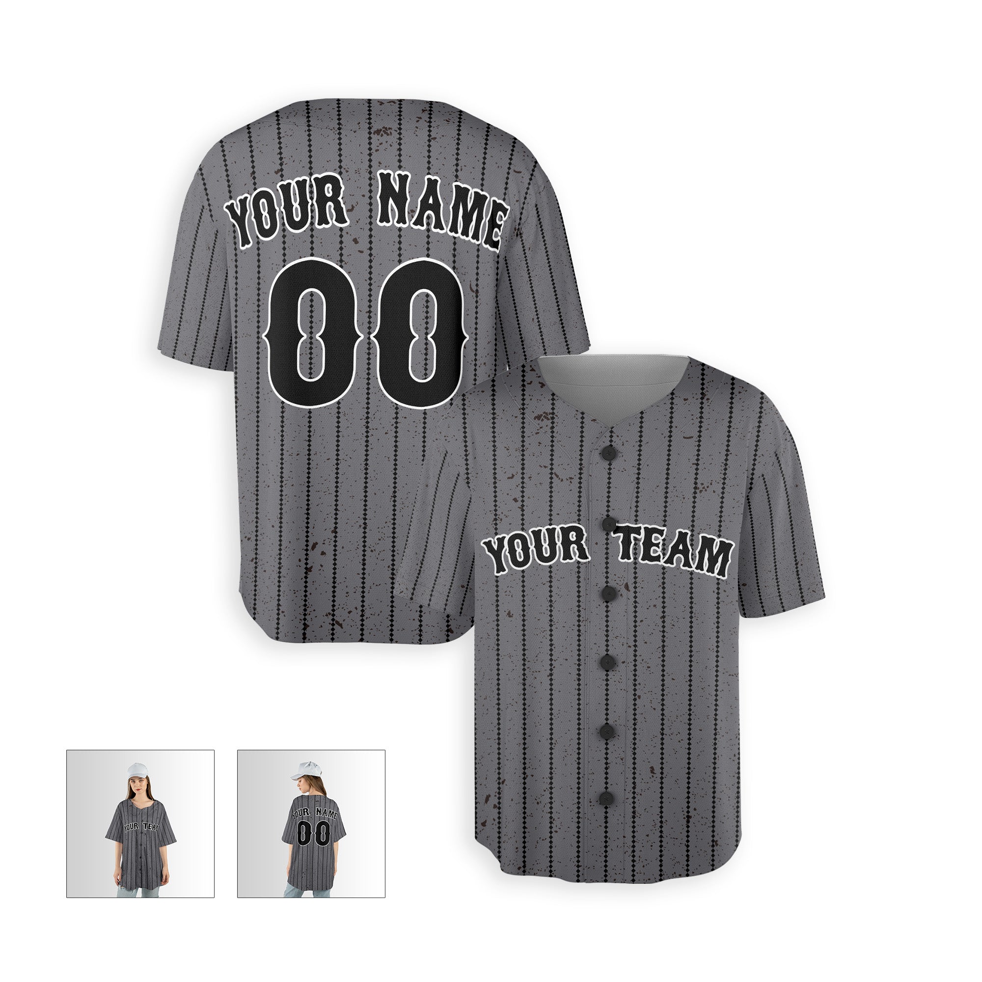 Personalized Queens NY Fan Gray Baseball Jersey – City Style Custom Name & Number