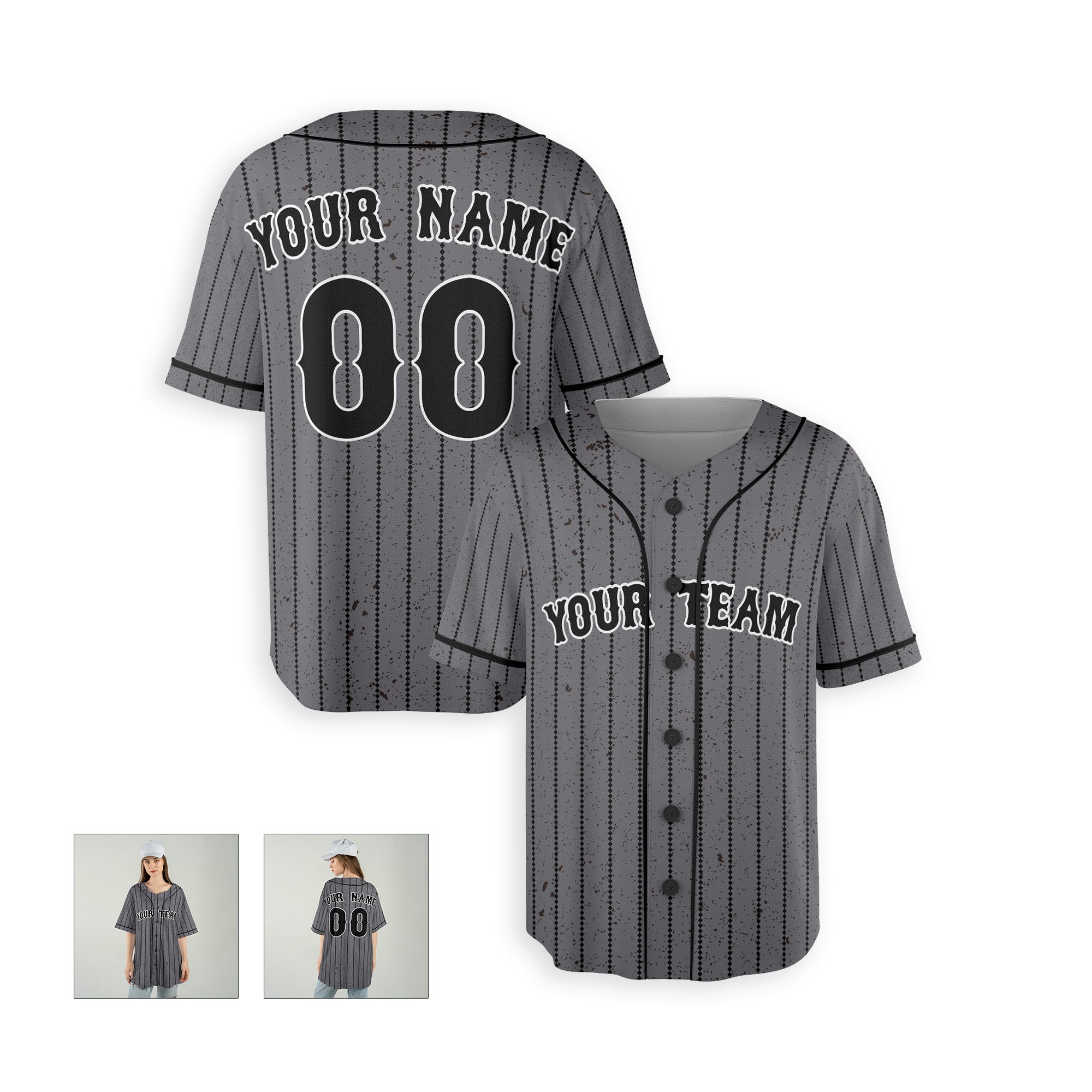 Personalized Queens NY Fan Gray Baseball Jersey – City Style Custom Name & Number