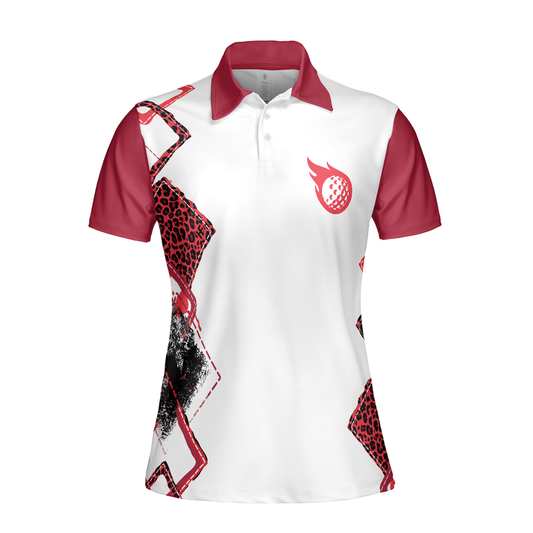 Personalized Women's Golf Shirt Polo - Par Then Bar Golf Short Sleeve