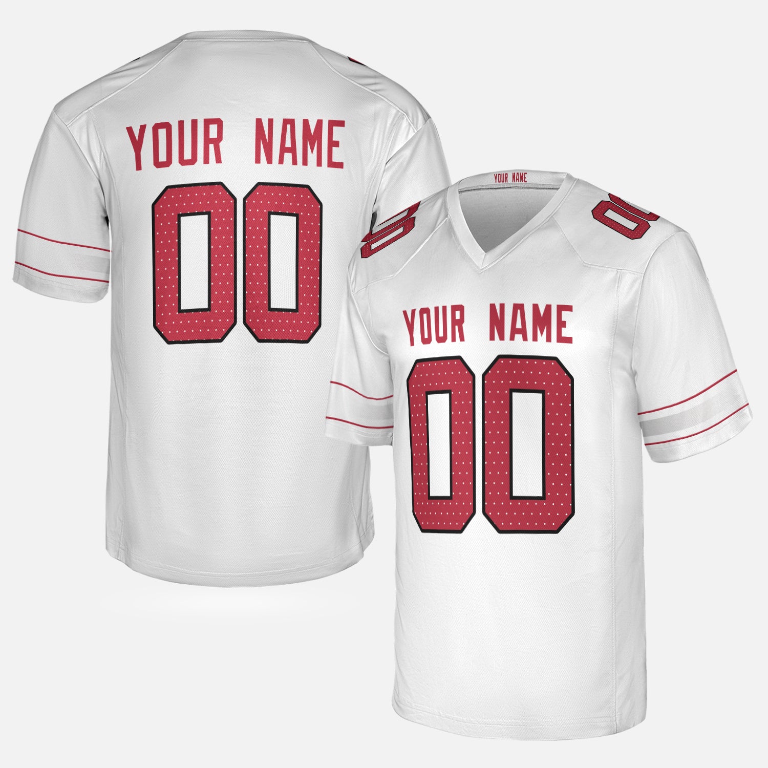 Personalized Arizona Fan White Football Jersey – Custom Name & Number