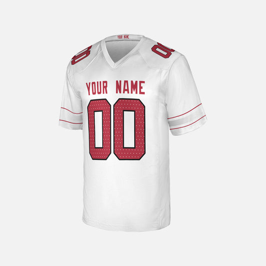 Personalized Arizona Fan White Football Jersey – Custom Name & Number