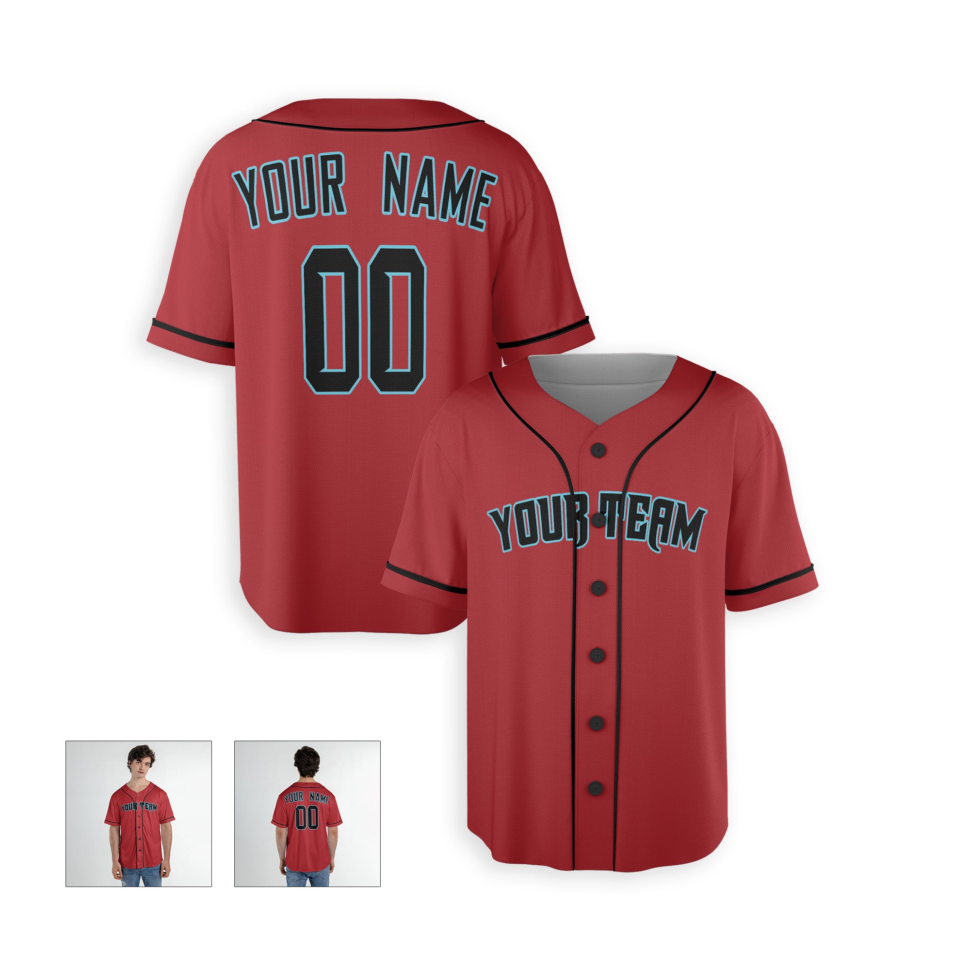 Personalized Phoenix Fan Red Baseball Jersey – Alternate Style Custom Name & Number