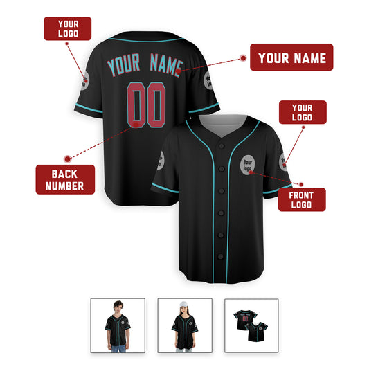 Personalized Phoenix Fan Black Baseball Jersey – Alternate Style Custom Name & Number