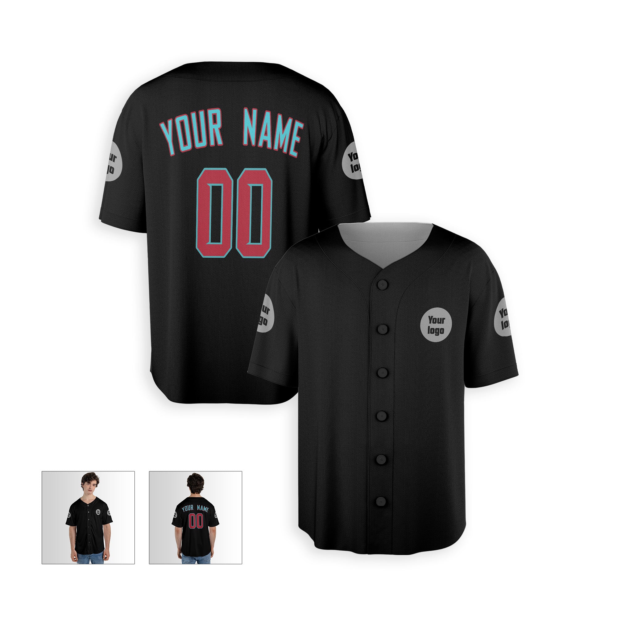 Personalized Phoenix Fan Black Baseball Jersey – Alternate Style Custom Name & Number