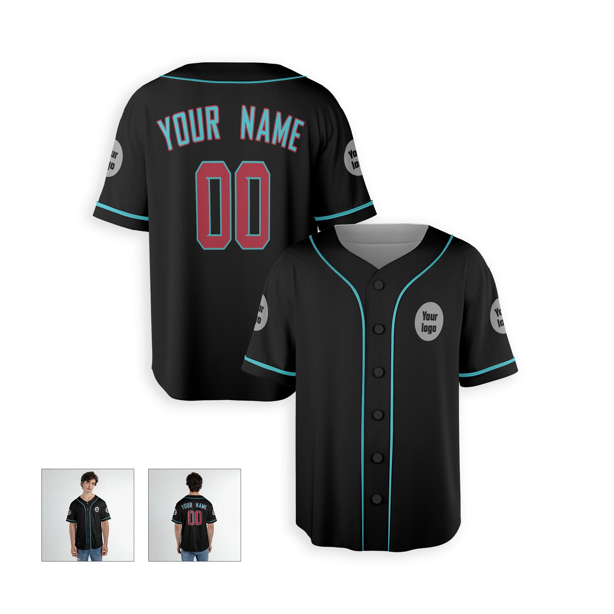 Personalized Phoenix Fan Black Baseball Jersey – Alternate Style Custom Name & Number