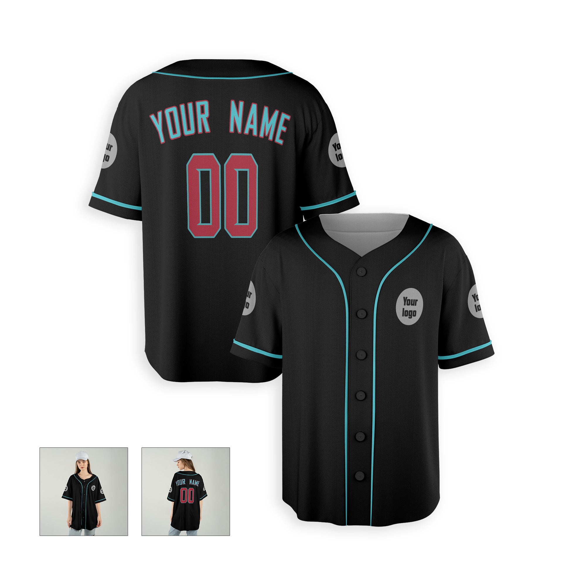 Personalized Phoenix Fan Black Baseball Jersey – Alternate Style Custom Name & Number