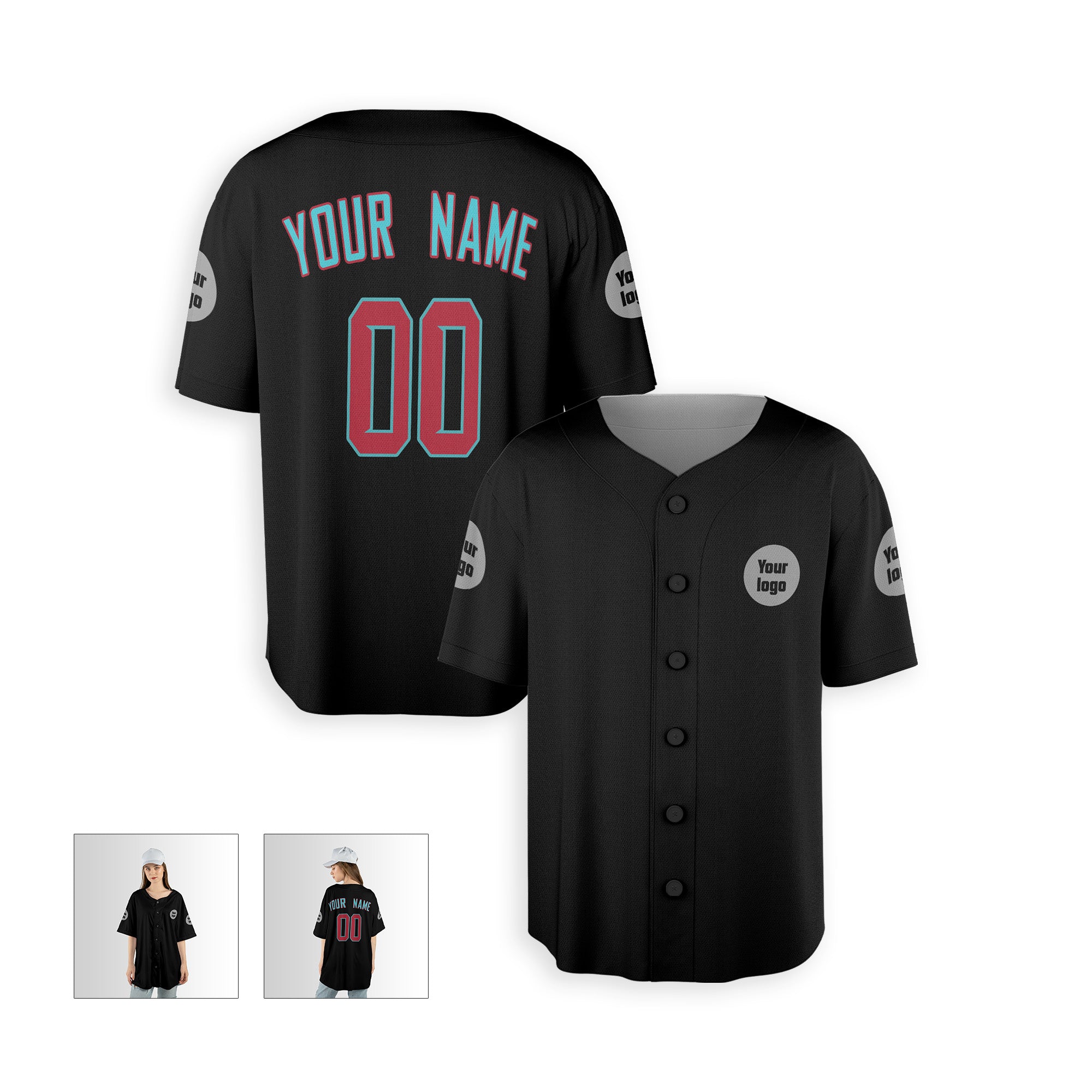 Personalized Phoenix Fan Black Baseball Jersey – Alternate Style Custom Name & Number