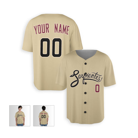 Personalized Phoenix Fan Sand Baseball Jersey – City Style Serpientes Printed Custom Name & Number