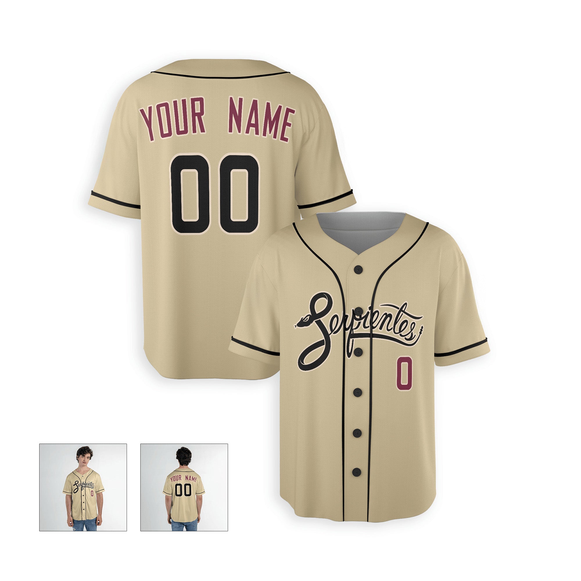 Personalized Phoenix Fan Sand Baseball Jersey – City Style Serpientes Printed Custom Name & Number