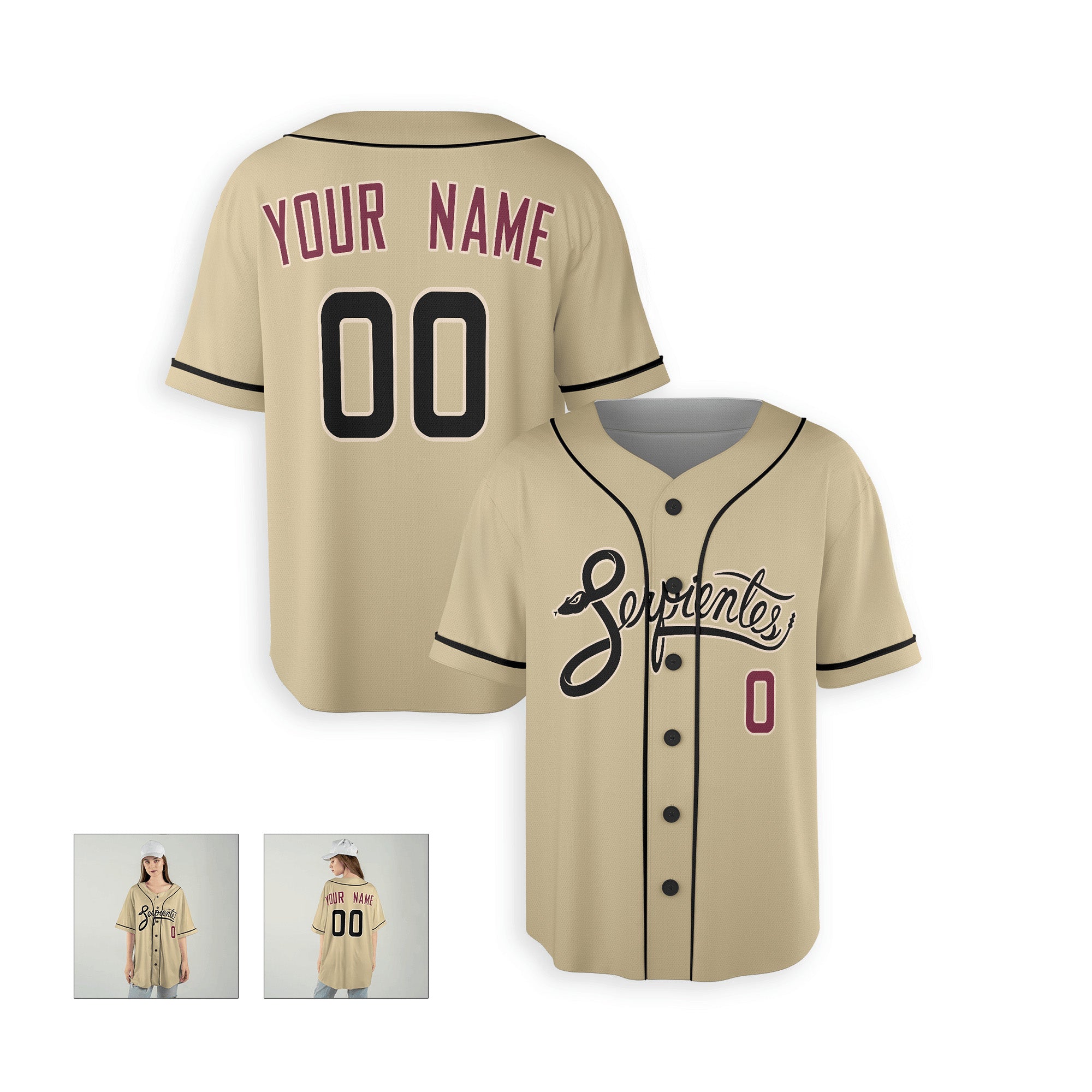 Personalized Phoenix Fan Sand Baseball Jersey – City Style Serpientes Printed Custom Name & Number