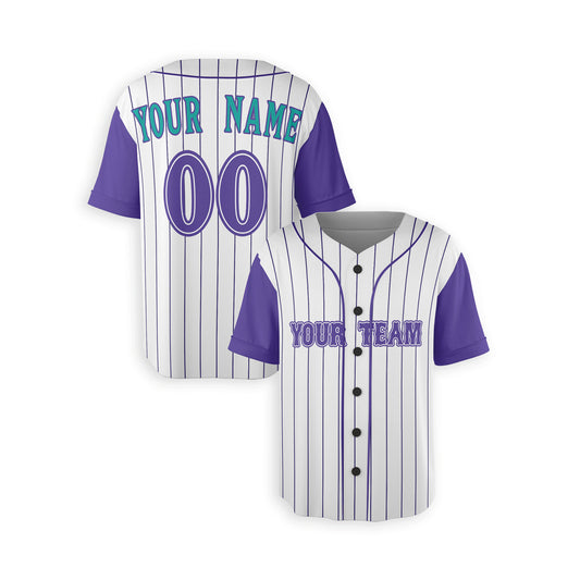 Personalized Phoenix Fan White Purple Baseball Jersey – Heritage Style Custom Name & Number