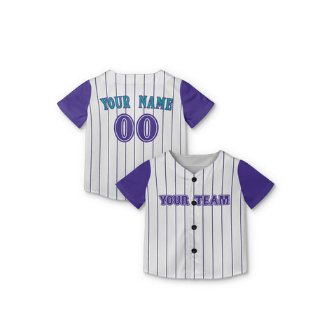 Personalized Phoenix Fan White Purple Baseball Jersey – Heritage Style Custom Name & Number
