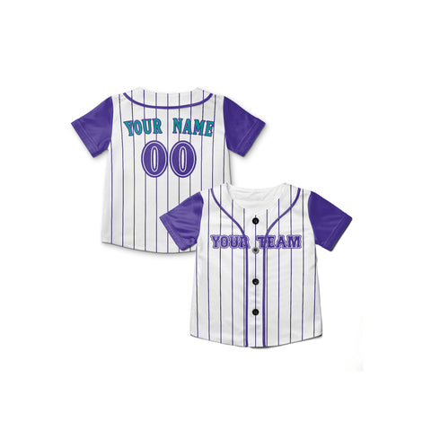 Personalized Phoenix Fan White Purple Baseball Jersey – Heritage Style Custom Name & Number