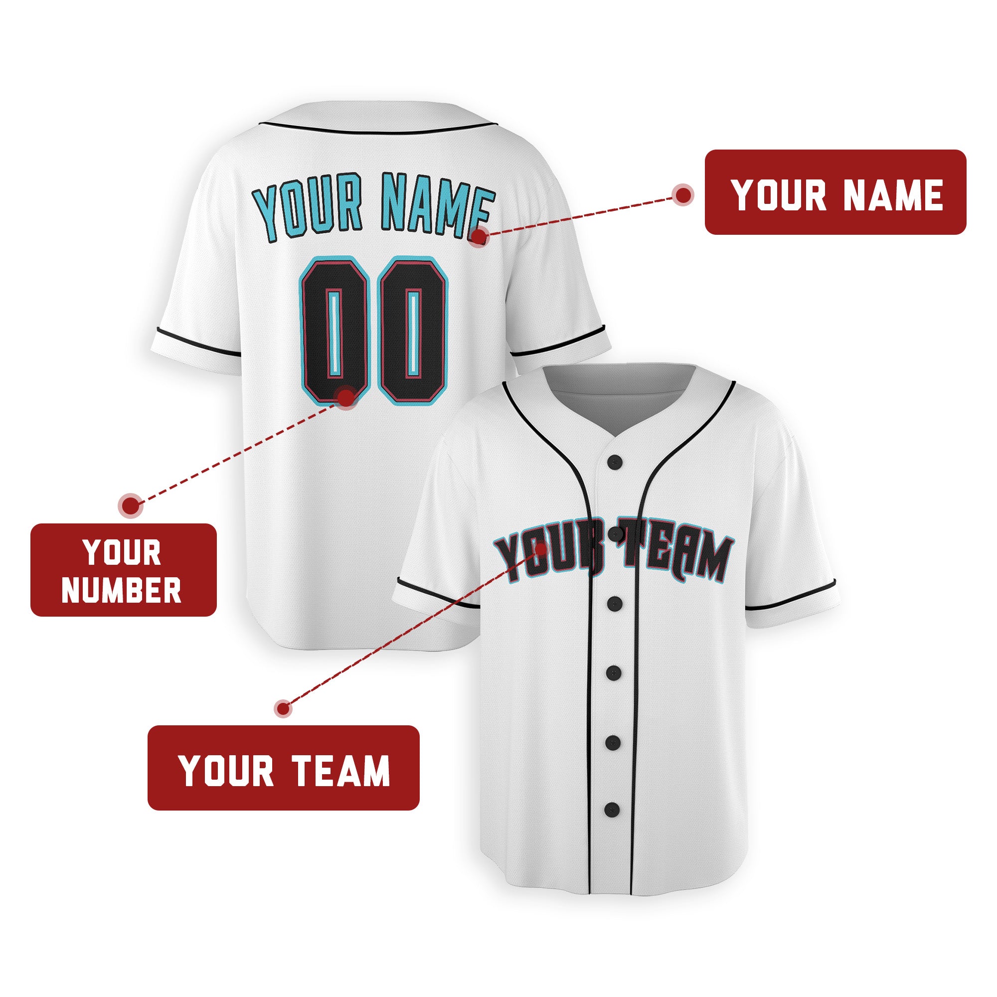 Personalized Phoenix Fan White Baseball Jersey – Heritage Home Style Custom Name & Number