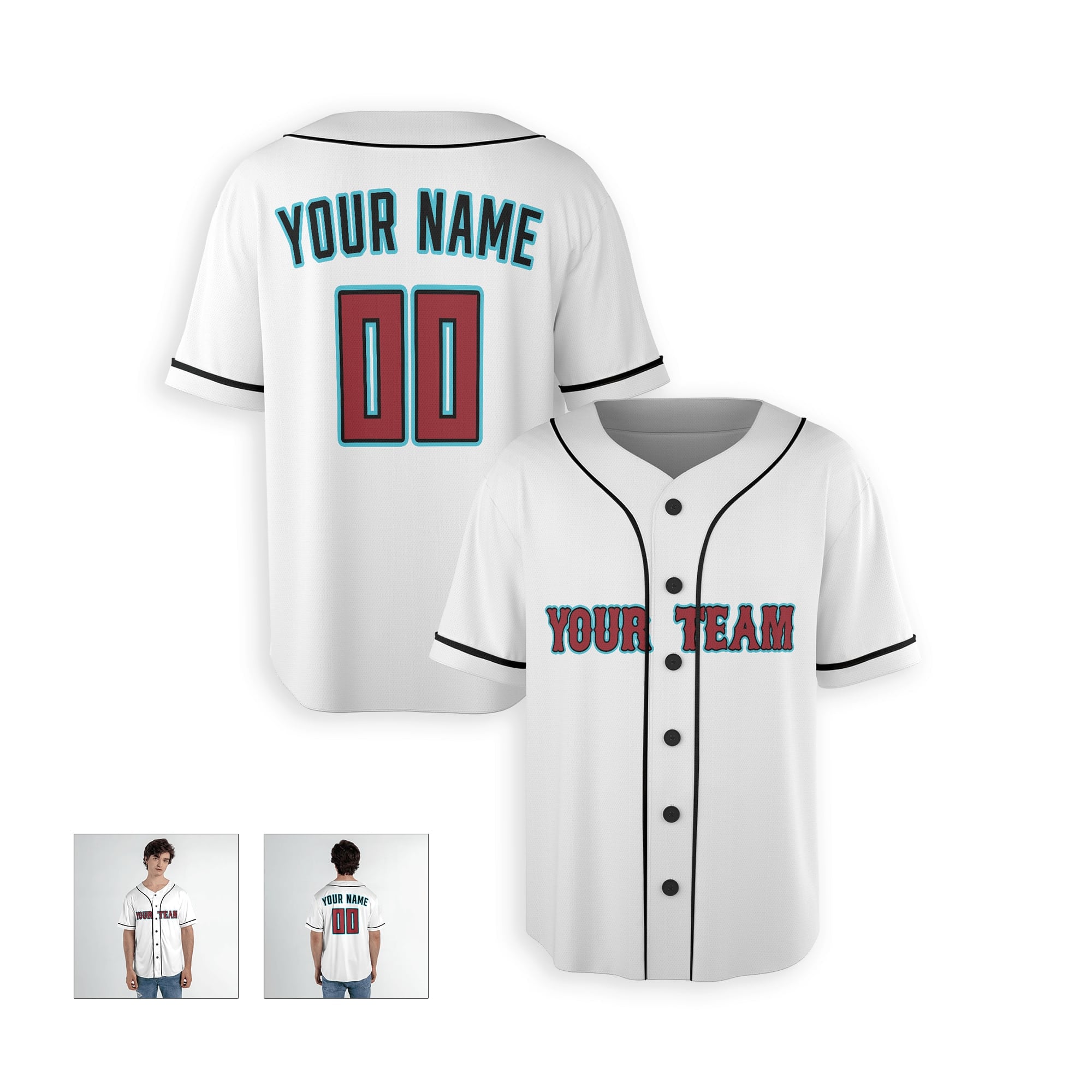 Personalized Phoenix Fan White Baseball Jersey – Home Custom Name & Number