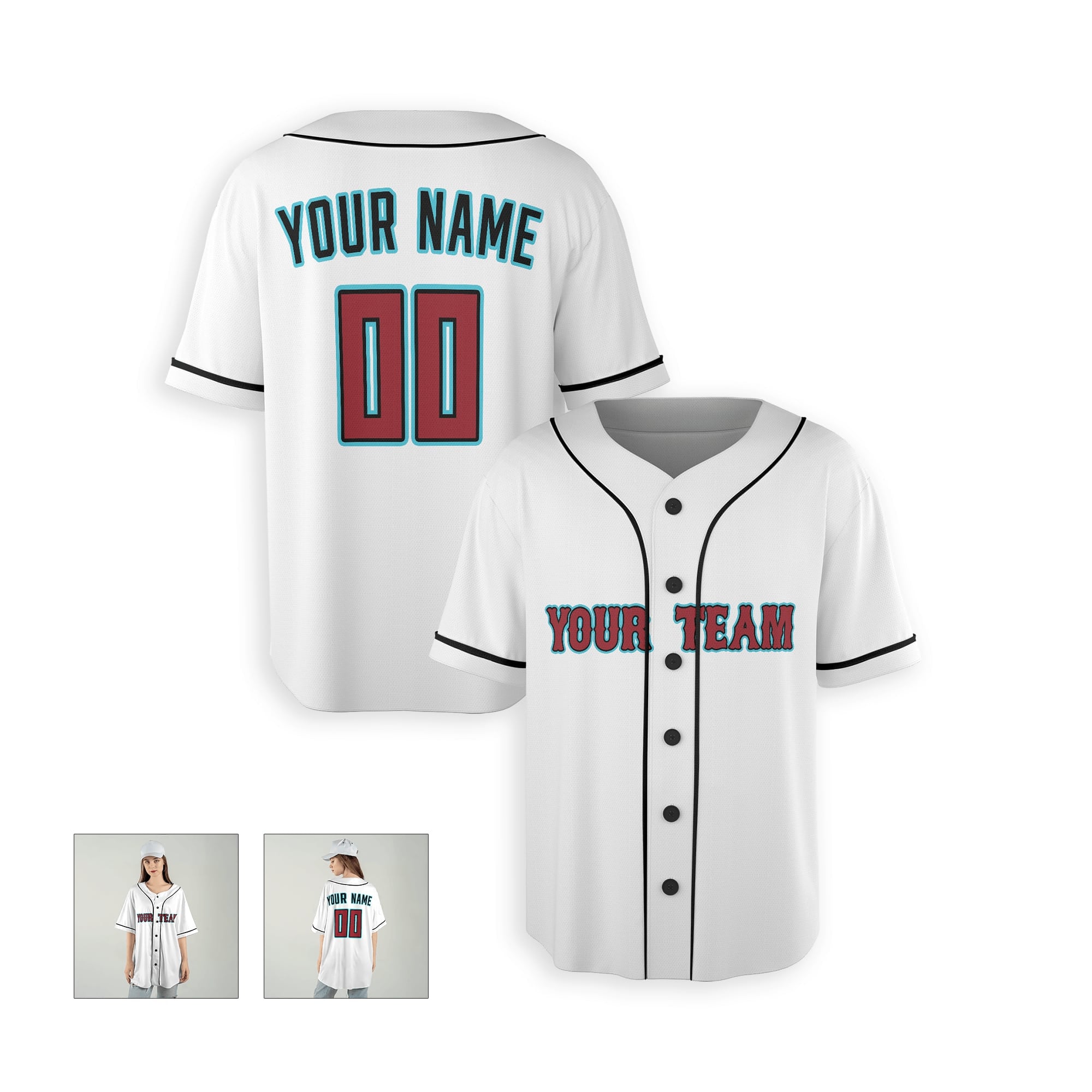 Personalized Phoenix Fan White Baseball Jersey – Home Custom Name & Number