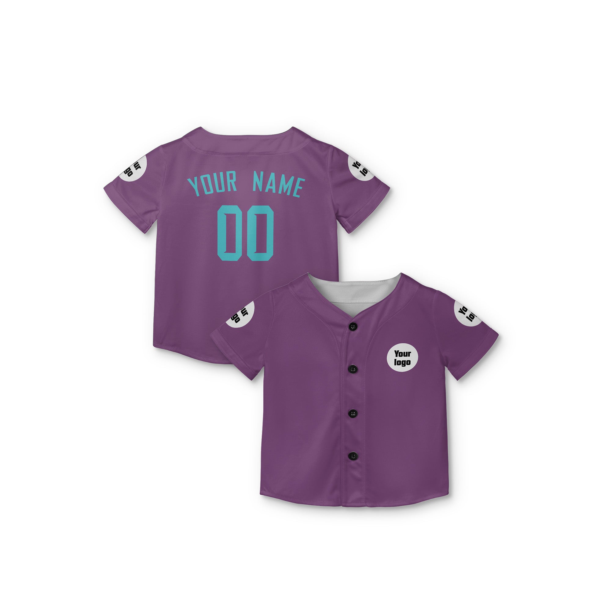 Personalized Phoenix Fan Purple Teal Baseball Jersey – Custom Name & Number