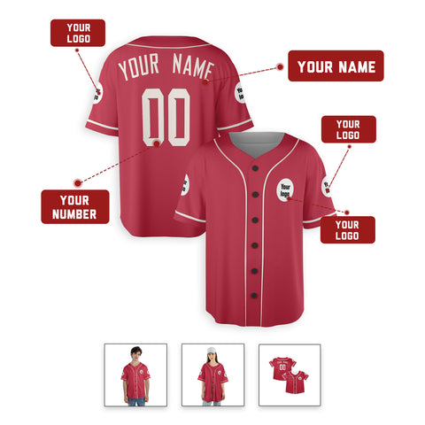 Personalized Phoenix Fan Red Baseball Jersey – Custom Name & Number