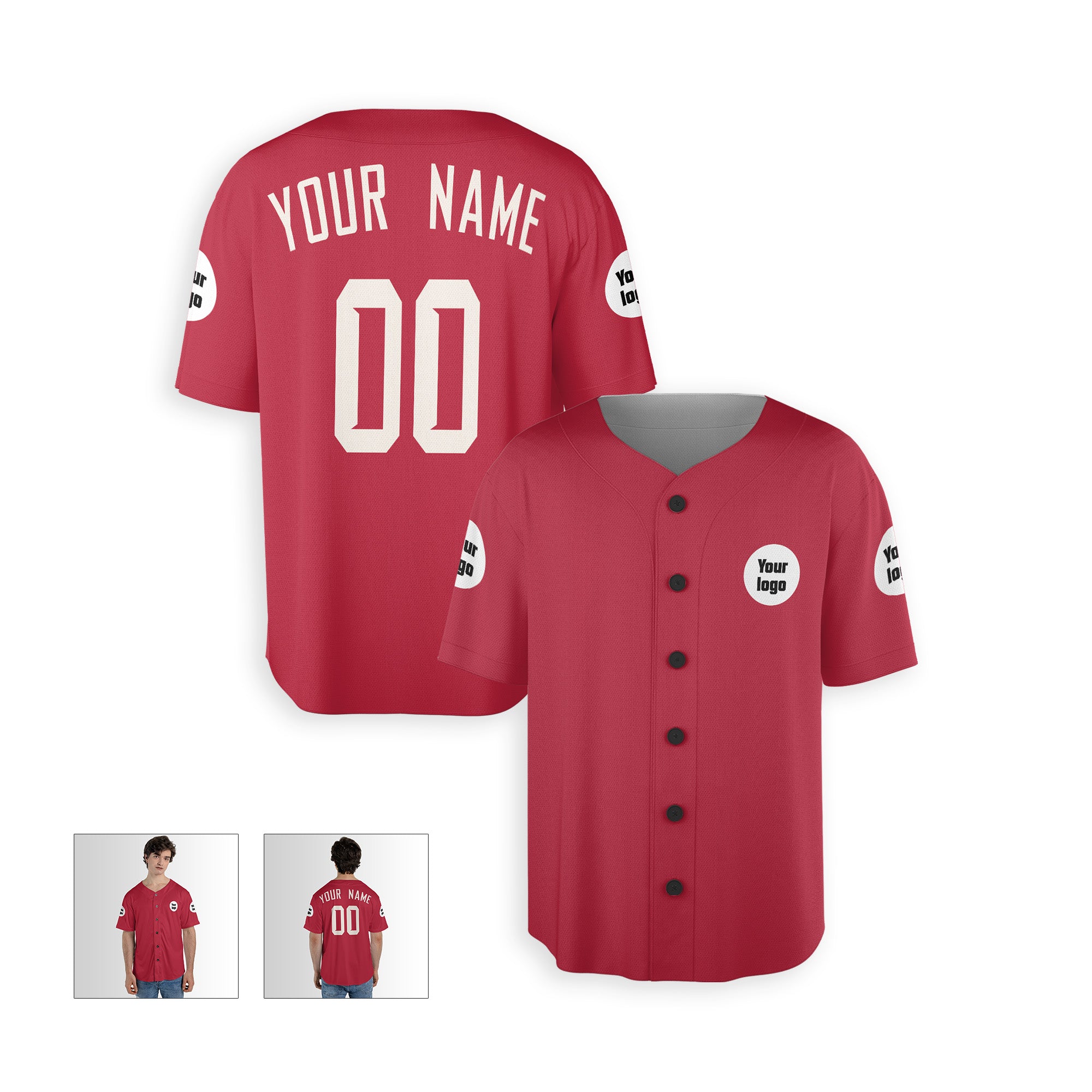 Personalized Phoenix Fan Red Baseball Jersey – Custom Name & Number