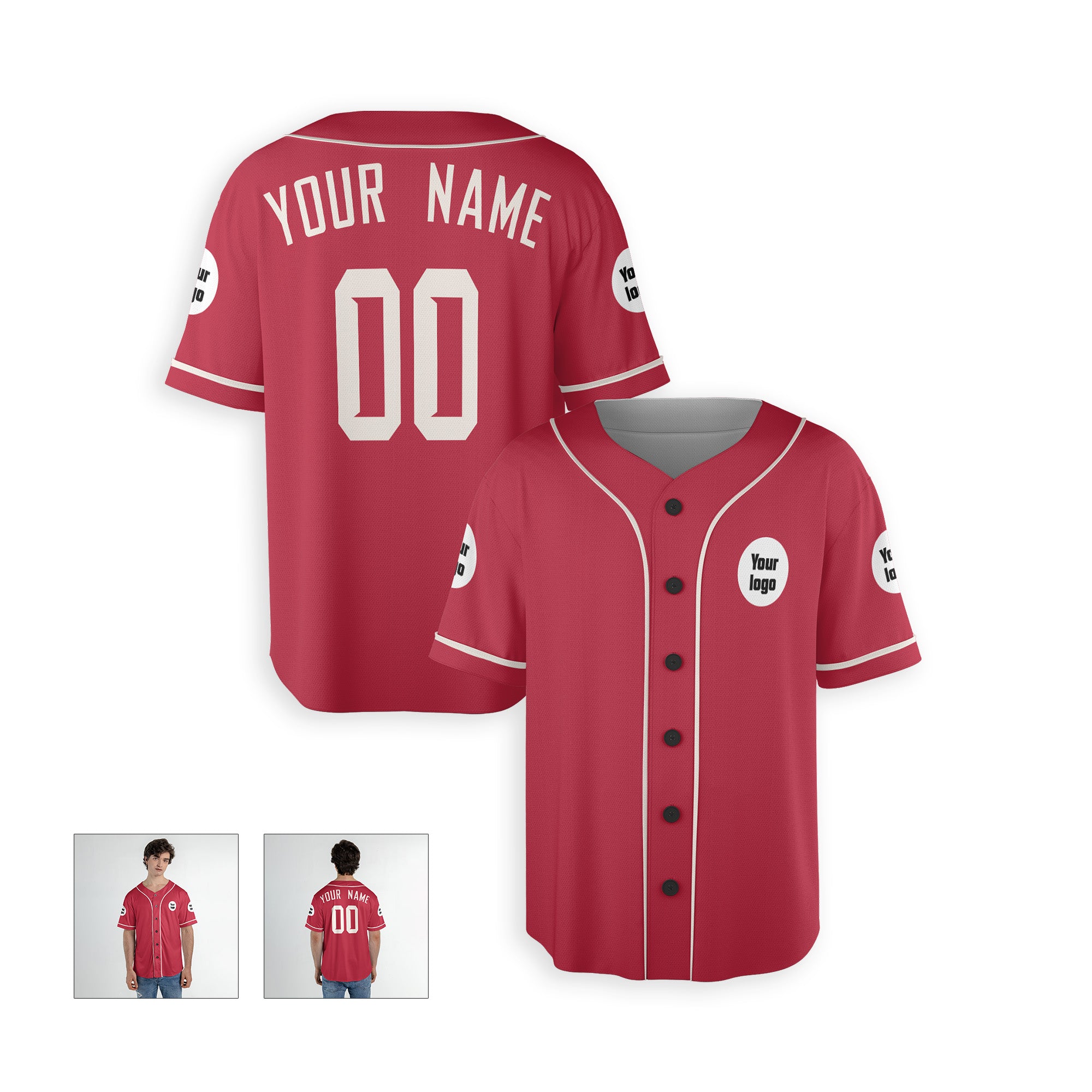 Personalized Phoenix Fan Red Baseball Jersey – Custom Name & Number