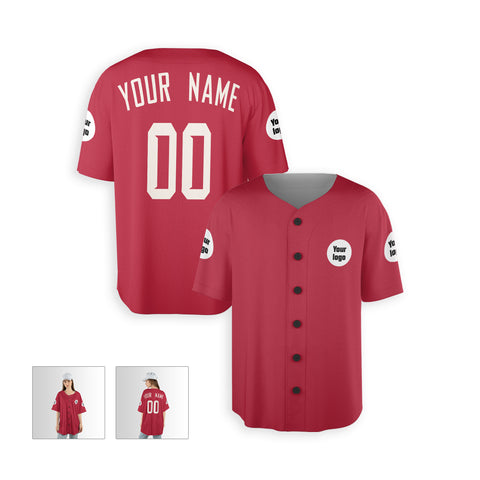 Personalized Phoenix Fan Red Baseball Jersey – Custom Name & Number