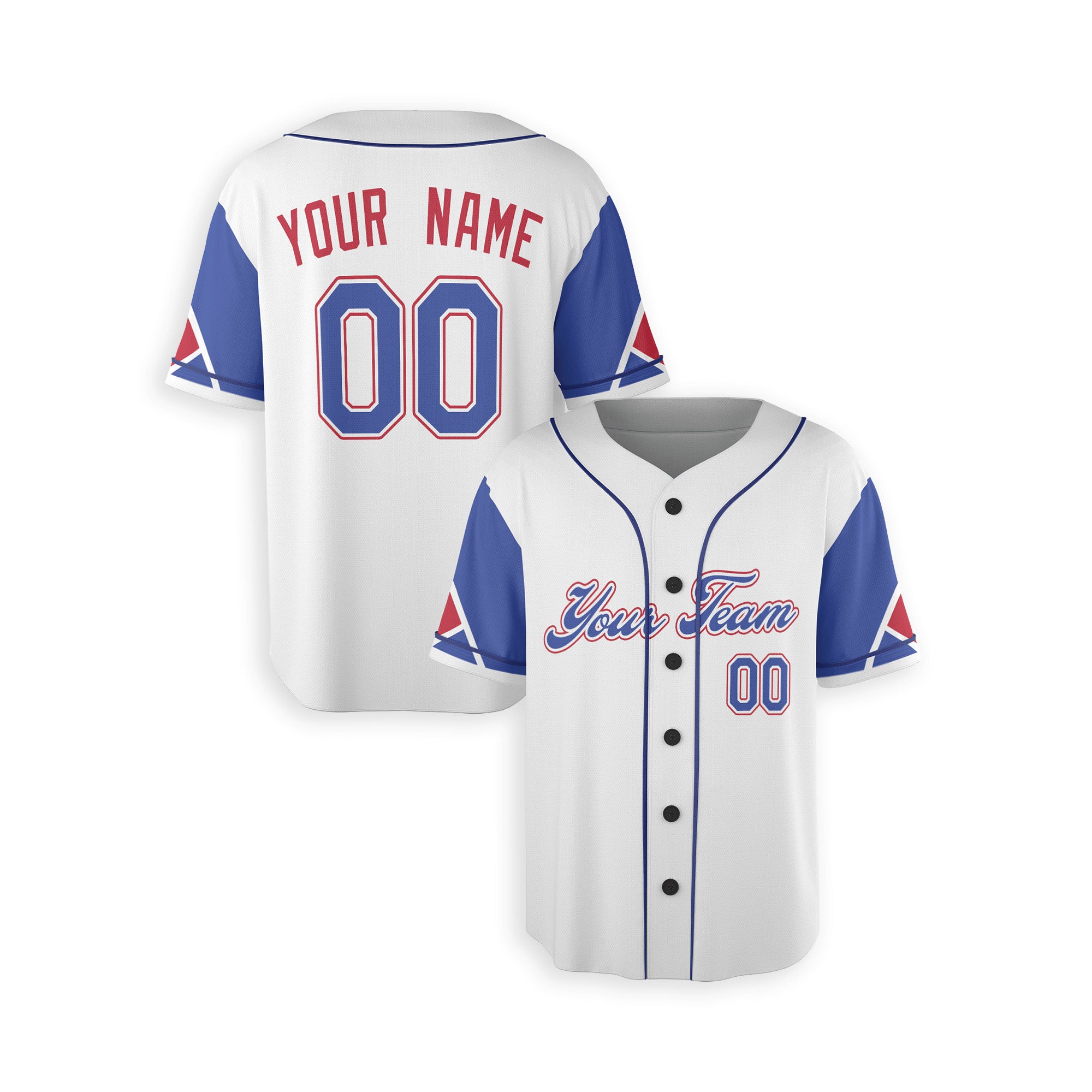 Personalized Atlanta Fan White Blue Baseball Jersey – City Style Custom Name & Number
