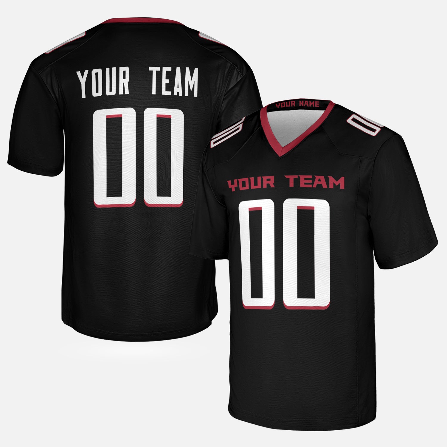 Personalized Atlanta Fan Black Football Jersey – Custom Name & Number