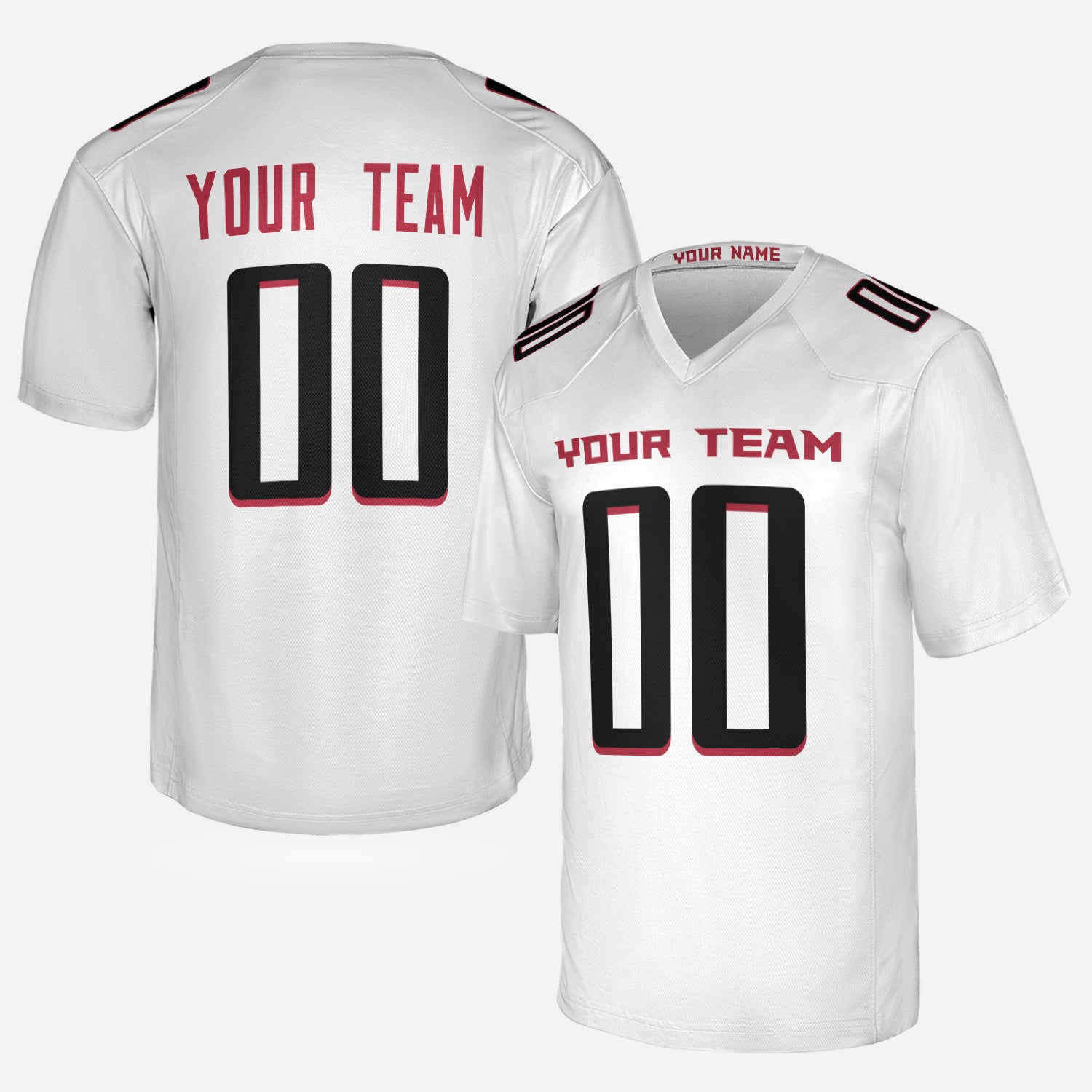 Personalized Atlanta Fan White Football Jersey – Custom Name & Number
