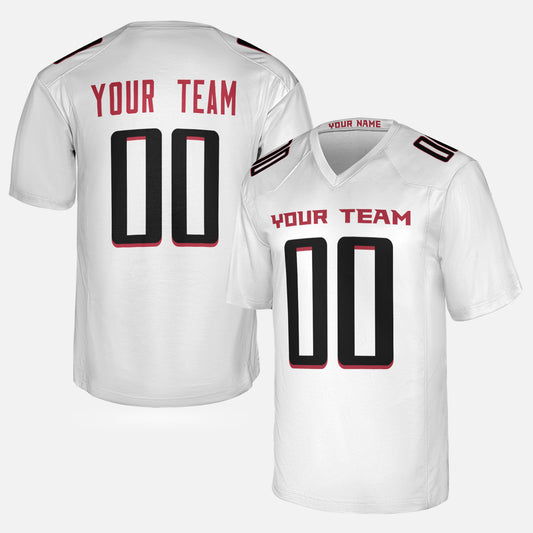 Personalized Atlanta Fan White Football Jersey – Custom Name & Number