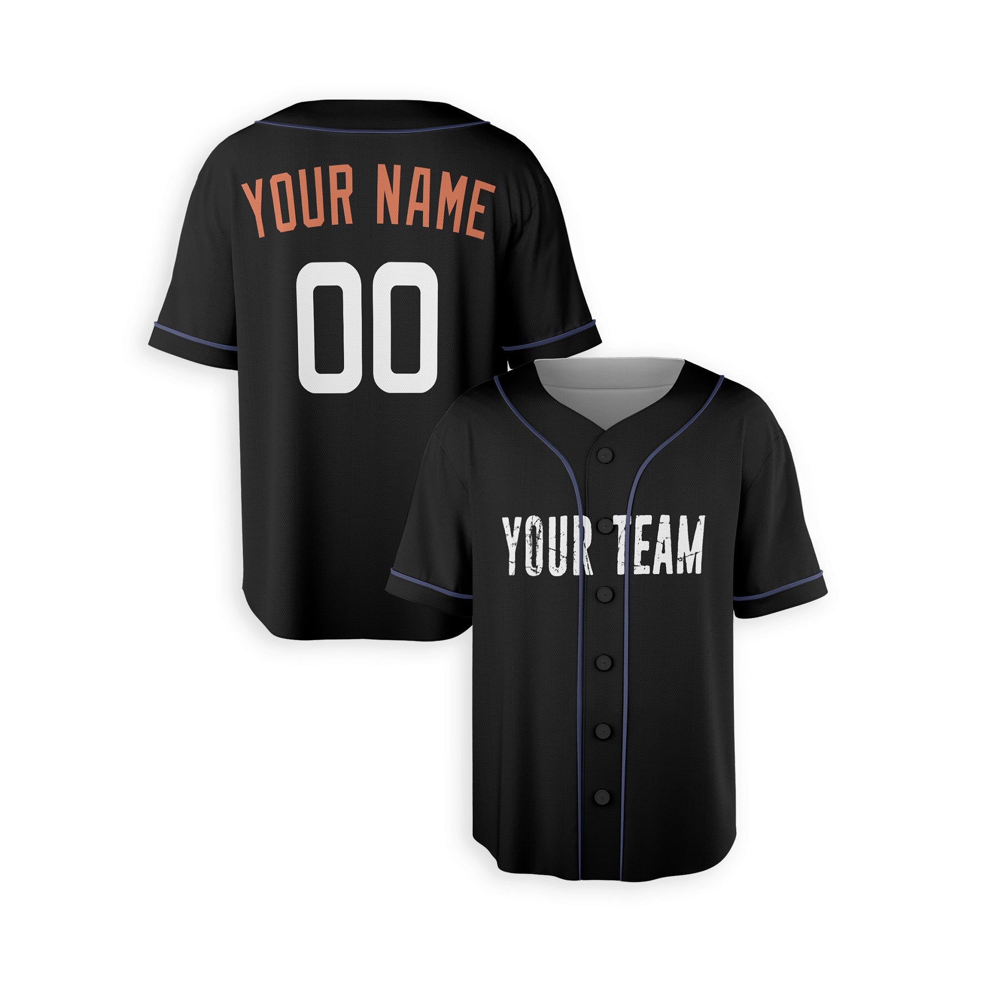 Personalized Baltimore Fan Black Baseball Jersey – City Style Custom Name & Number