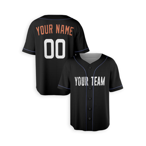Personalized Baltimore Fan Black Baseball Jersey – City Style Custom Name & Number