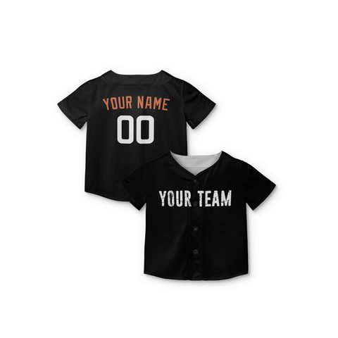 Personalized Baltimore Fan Black Baseball Jersey – City Style Custom Name & Number