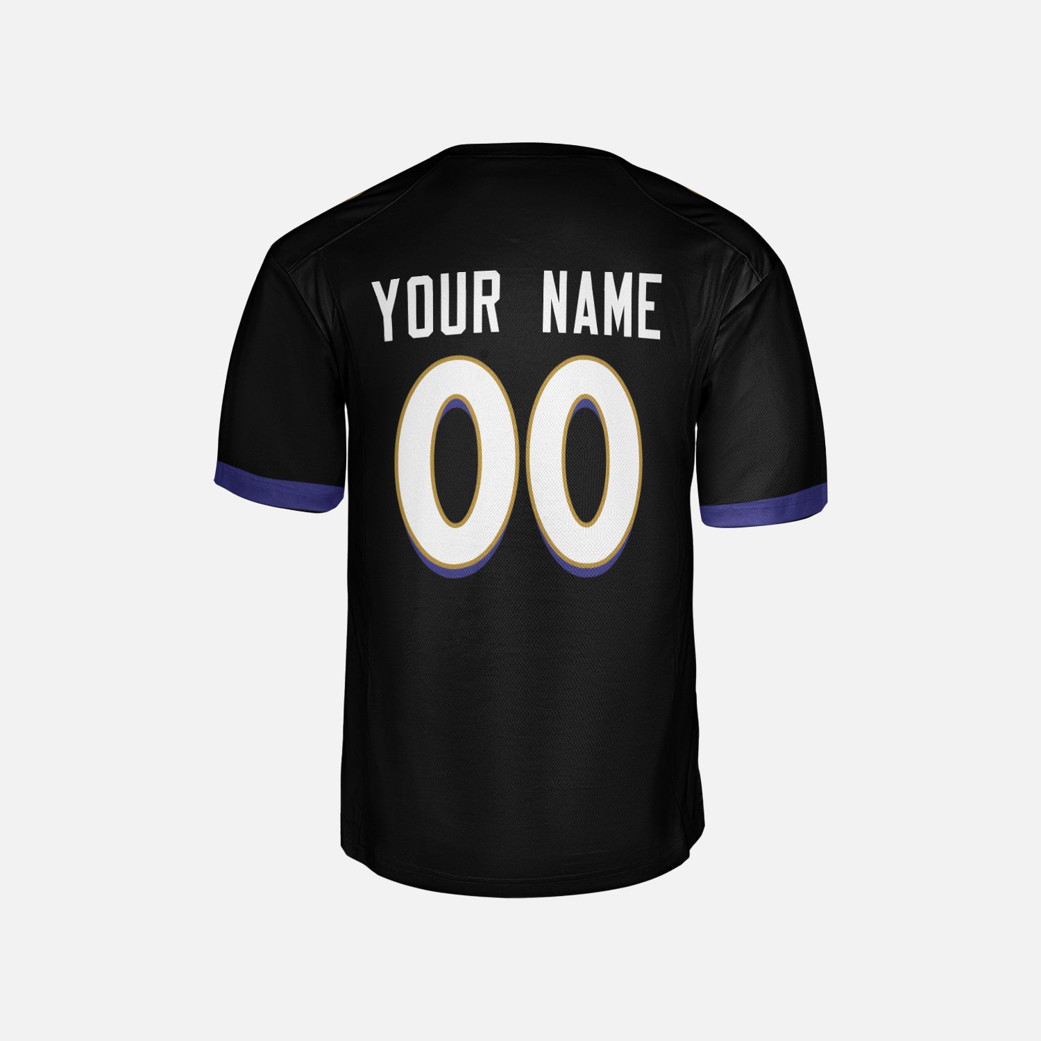 Personalized Baltimore Fan Black Football Jersey – Custom Name & Number