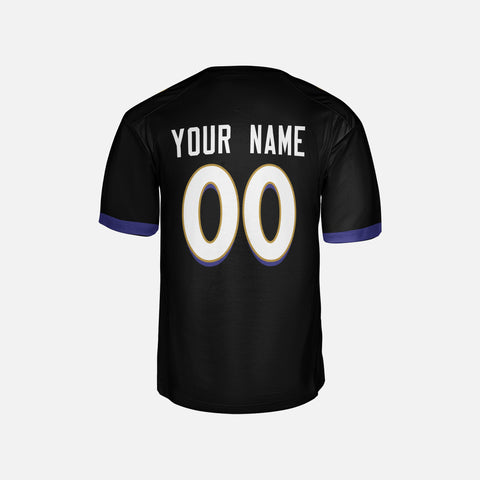 Personalized Baltimore Fan Black Football Jersey – Custom Name & Number