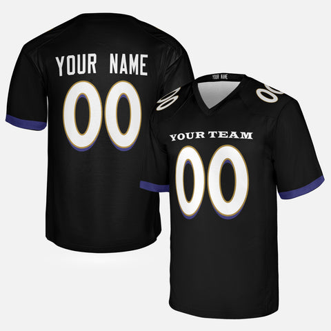 Personalized Baltimore Fan Black Football Jersey – Custom Name & Number